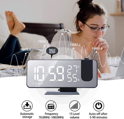 Projection Digital Alarm Clock