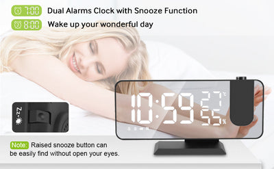 Projection Digital Alarm Clock