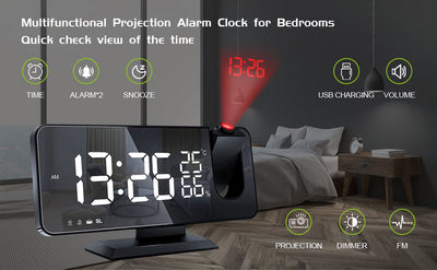 Projection Digital Alarm Clock